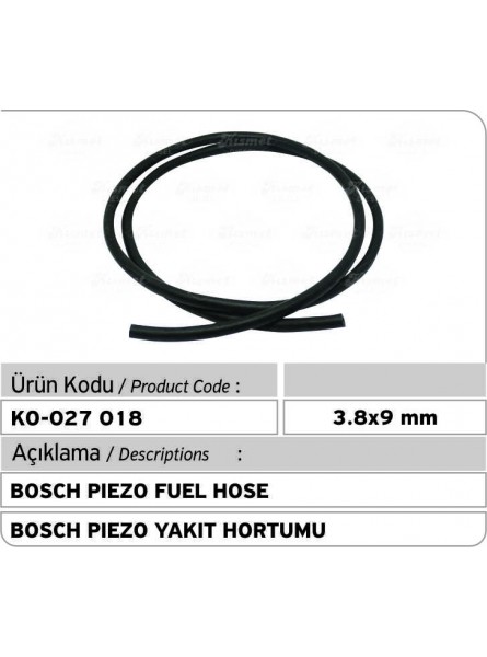 3,8x9 мм топливный шланг Bosch Piezo